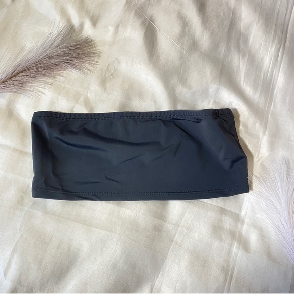 Fashion Nova Black Bandeau Tube Top Medium - Picture 2 of 6